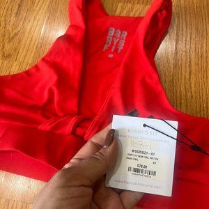 New with Tags: Barry's Fit Warm Coral Twist Bra (Size X-Small)